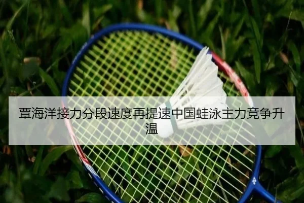 覃海洋接力分段速度再提速中国蛙泳主力竞争升温